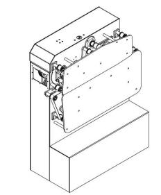 Technical illustration of the FCM-3011 crab stick pressing machine